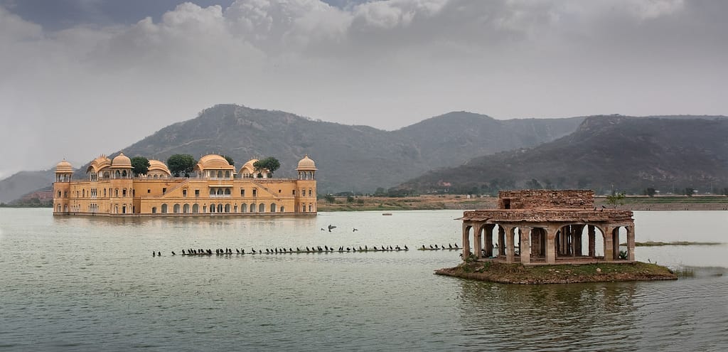 20 JAL MAHAL WATER PALACE by Roger Green