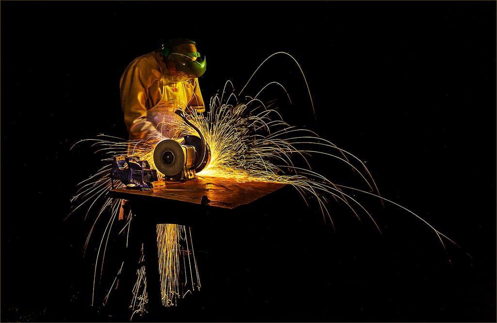 20 GRINDING AT NIGHT by David Hallworth