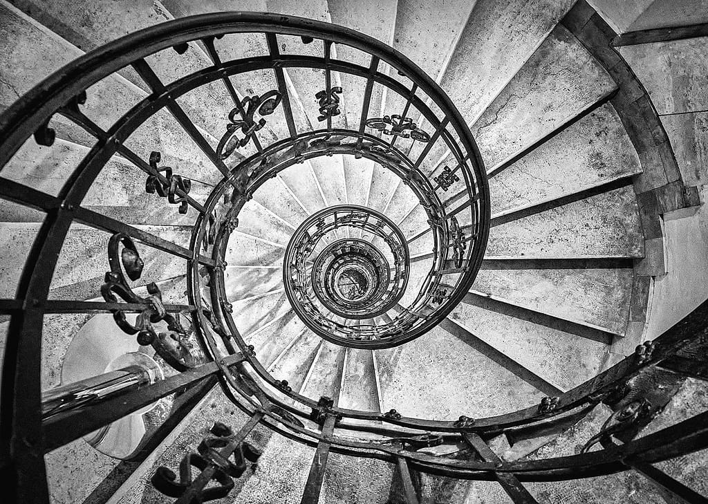 19 DOWNWARD SPIRAL by Richard Burn