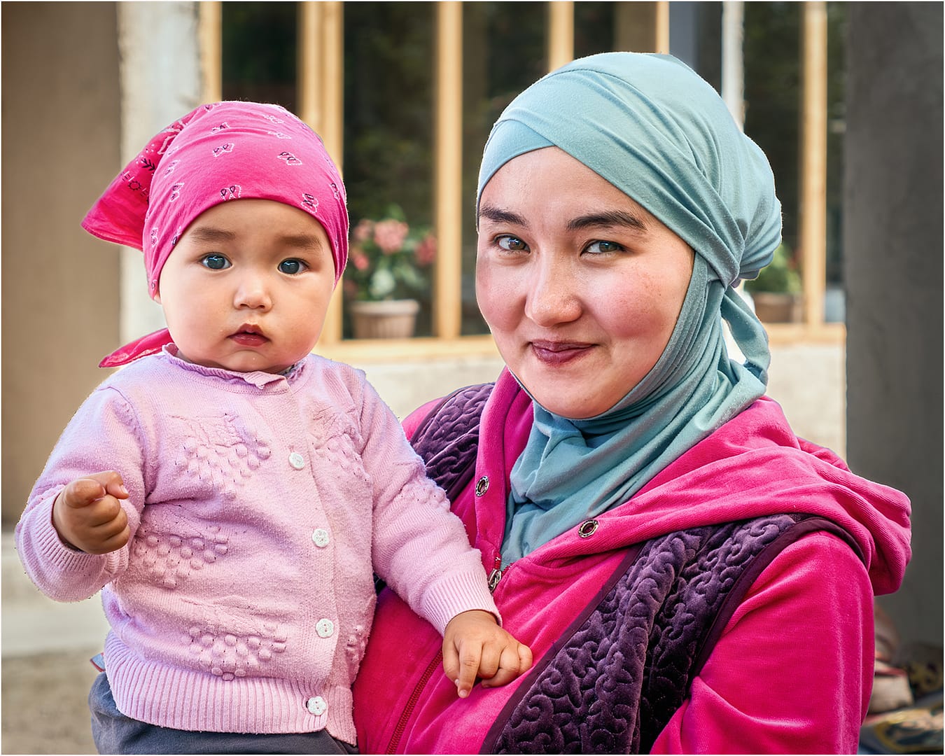 19 MOTHER AND DAUGHTER, KYRGYZSTAN by Richard Burn