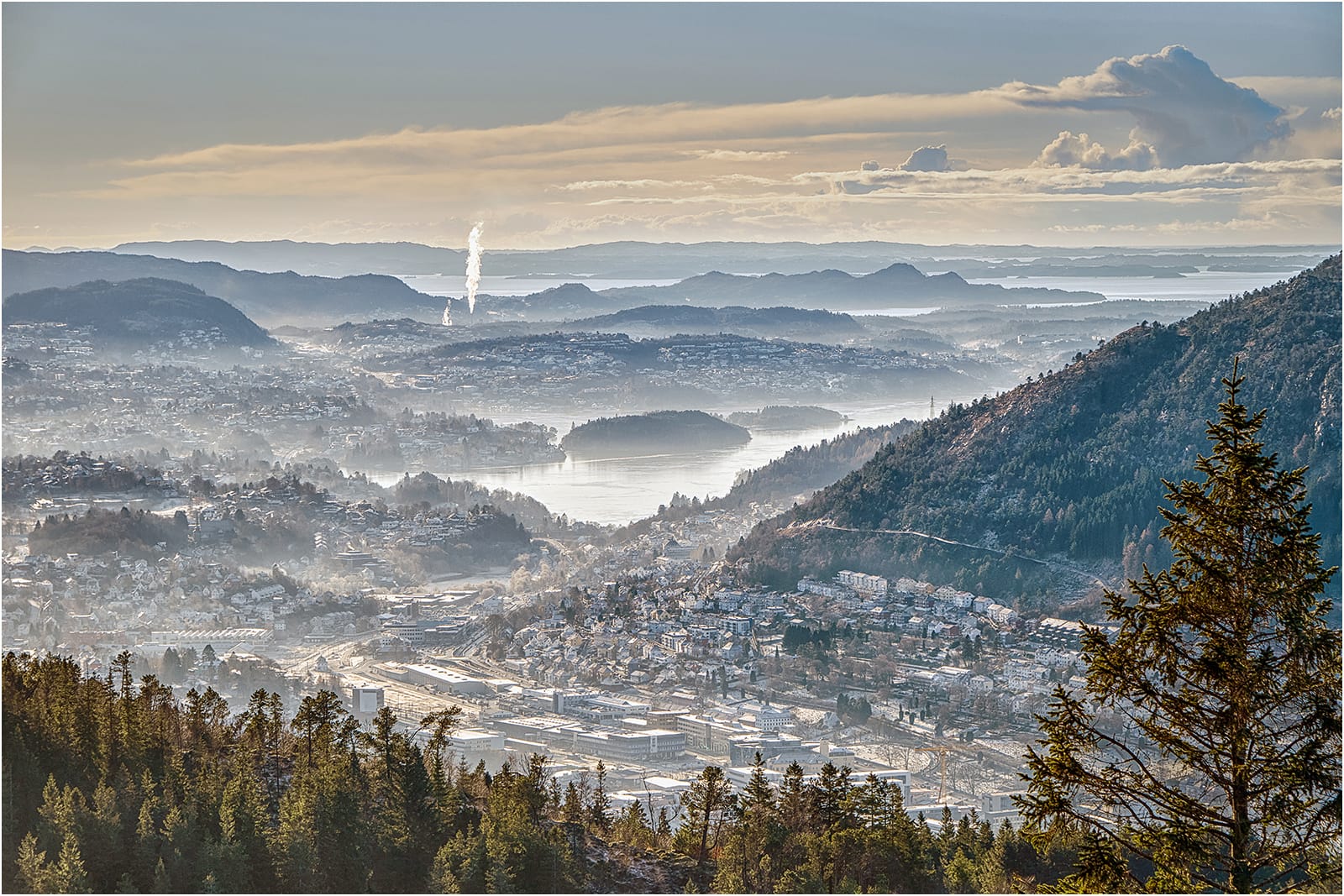 18 EARLY WINTER MORNING, BERGEN by Richard Burn