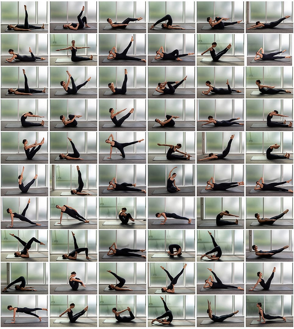 Commended SIXTY PILATES POSITIONS by David Knapp